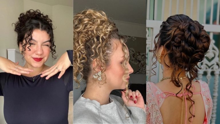 curly bun hairstyles